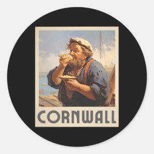 Adesivo Cornwall Cornish Eating Pasty Cornwall