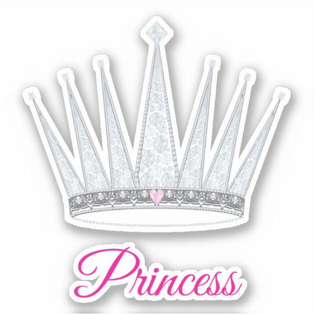 Adesivo Coroa com diamantes falsos (Frente)