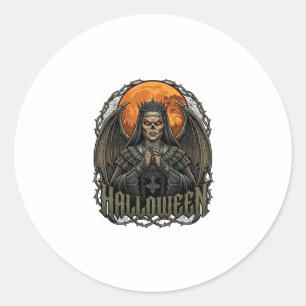 Adesivo Coroa de Asas de Demônio de Halloween Freira Lua L
