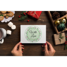 Coroa de Azevinho de Natal Feita à mão com amor