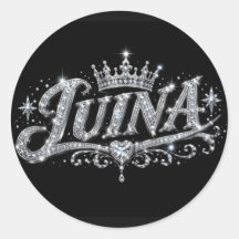 Coroa de Diamante de Luxo LUINA com Nome Personali
