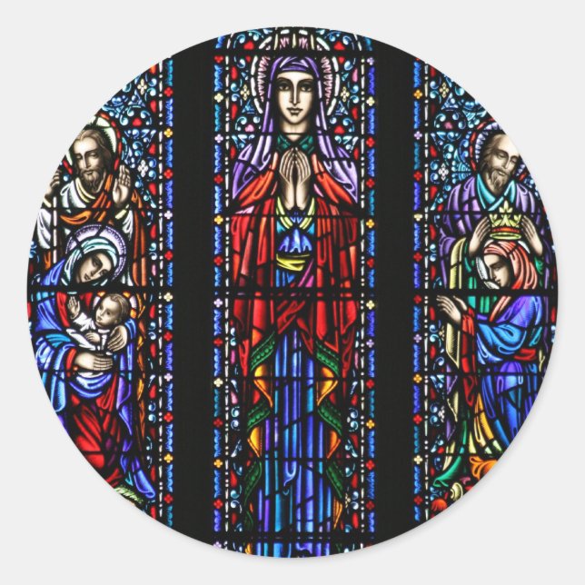 Adesivo Coroa de Mary Stainha Glass Art (Frente)