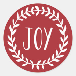 Adesivo Coroa de Natal Alegre Feriado