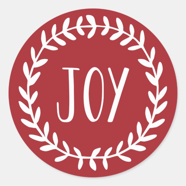 Adesivo Coroa de Natal Alegre Férias (Frente)