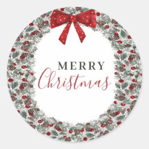 Coroa de Natal em Aquarela