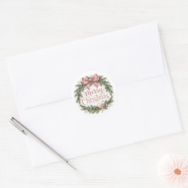 Adesivo Coroa de Natal Pink Coquette | Pinkmas