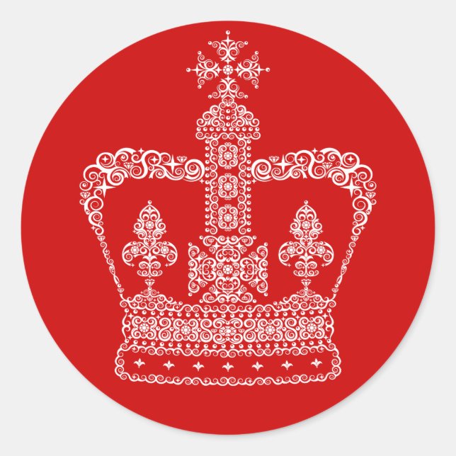 Adesivo Coroa de Rei ou Rainha (Frente)