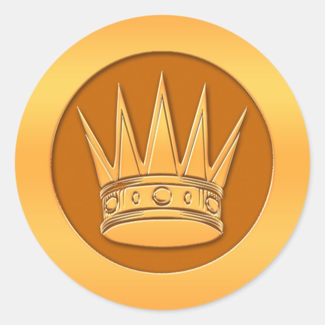 Adesivo Coroa Dourada (Frente)