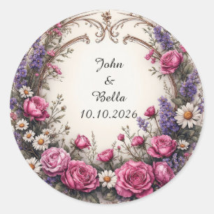 Adesivo Coroa Floral Decorativa