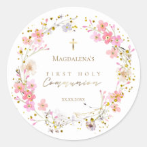 coroa floral Primeira Comunhão Santa