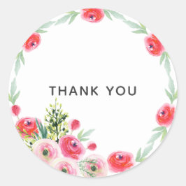 Adesivo Coroa Vintage Floral Aquarela Chá de Noiva