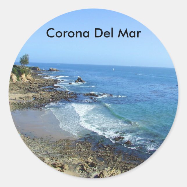 Adesivo Corona Del Mar California Stickers (Frente)