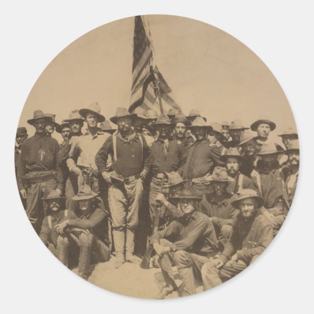 Adesivo Coronel Roosevelt e seus Cavaleiros Rough (Frente)