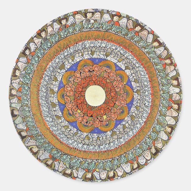 Adesivo Coros de Anjos (Hildegard von Bingen) (Frente)