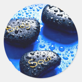 Adesivo corpo alma relaxe meditação coletiva spa yoga reik