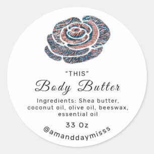 Adesivo Corpo do logotipo Óleo Balm Cosméticos Compre on