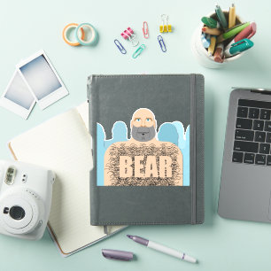 Adesivo Corpo peludo de SlipperyJoe, homem de ursos peludo