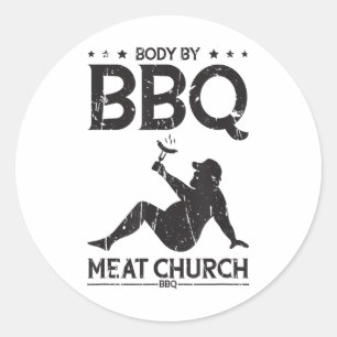 Adesivo Corpo Por Churrasco Da Igreja De Carne De Churrasc