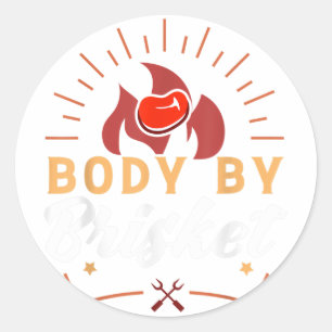 Adesivo Corpo por Churrasco Funny Funny Fumador Barbecue P