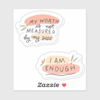 Adesivo Corpo Positivity Aspas Sticker Pack 5