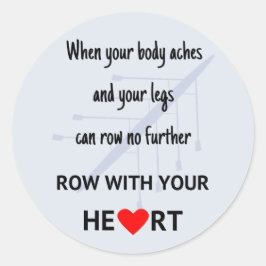 Adesivo Corra com sua motivação cardíaca