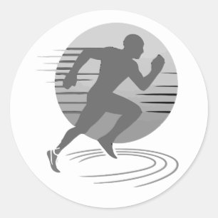 Adesivo Corredor Correndo Corrida Maratona Competição