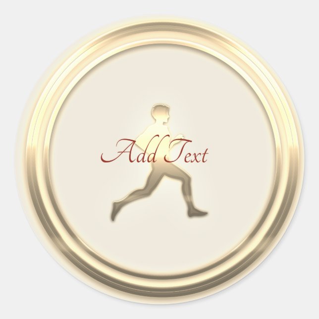 Adesivo Corredor da Maratona de atletismo Jogger Hiker (Frente)