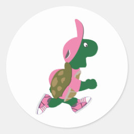 Adesivo Corredor de Tartaruga em PInk
