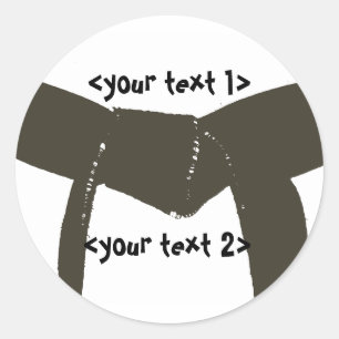 Adesivo Correia de Brown das artes marciais