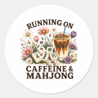 Adesivo Correndo em Caféina & Mahjong