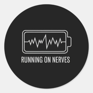 Adesivo Correndo Em Nerves Ansiedade Energia Saúde Mental 