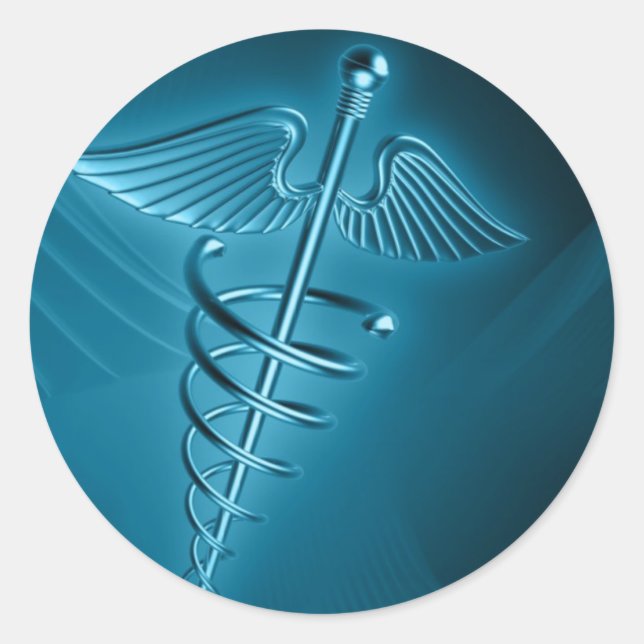 Adesivo Corrente Azul de Asclepius (Frente)
