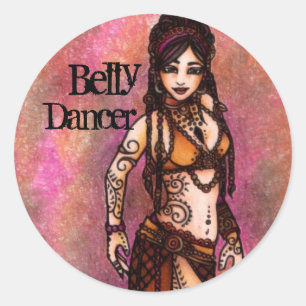 Adesivo Corrente-chave de Dançarino de Belly Tribal
