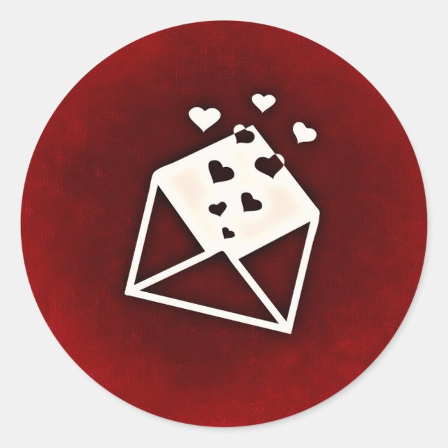 Adesivo Correspondência Engraçada com Dia de os namorados  (Frente)