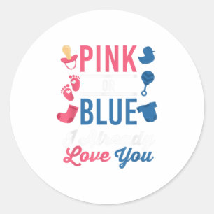 Adesivo Correspondente Rosa Ou Azul Que Já Amo