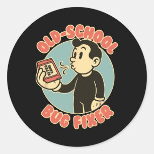 Adesivo Corretor de Bug Old School Gamer de Arcade Retro V