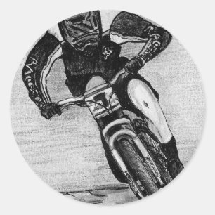 Adesivo Corrida de bicicleta de montanha