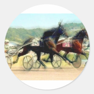 Adesivo corrida de cavalos do poder trotar