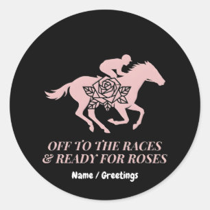 Adesivo Corrida de Cavalos & Pronto para Rosas