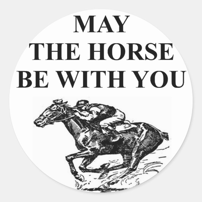 Adesivo corrida de cavalos puro (Frente)