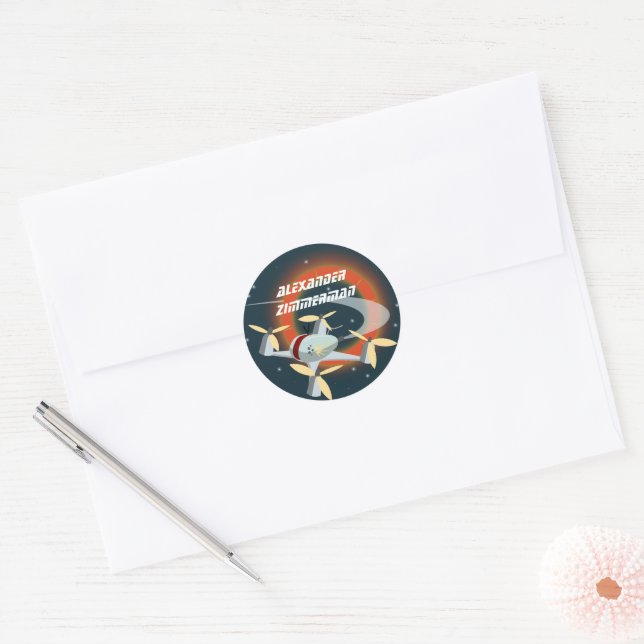 Adesivo Corrida de Drone (Envelope)