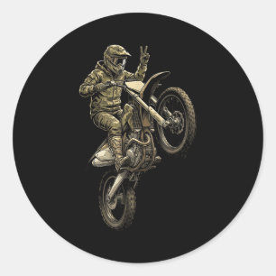 Adesivo Corrida de moto de motocross camuflada piloto offr