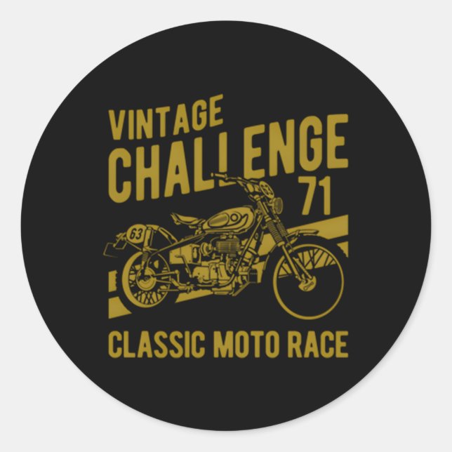 Adesivo Corrida de Motocicleta Challenge (Frente)
