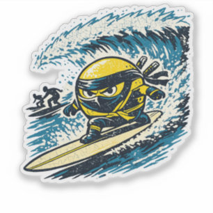 Adesivo Corrida de Surf Shinobi de Limão — Ninja de Verão
