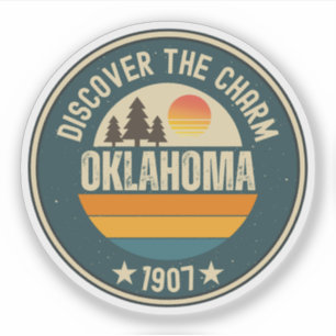 Adesivo Corrida de Terras de Oklahoma - Presente da Histór