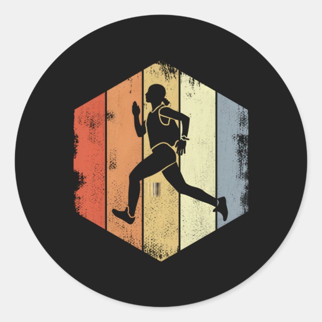 Adesivo Corrida Triatleta em Execução (Frente)