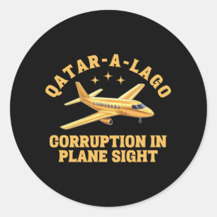 Adesivo Corrupção no Qatar-a-lago na Luta Contra o Trunco