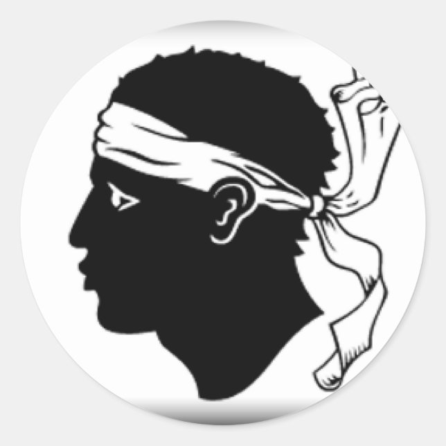 Adesivo Corsica France Flag (Frente)