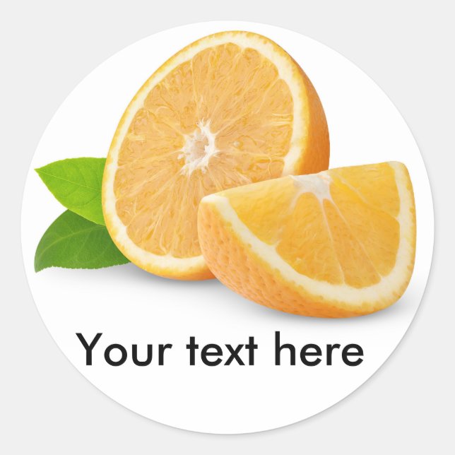 Adesivo Cortar frutas laranja (Frente)