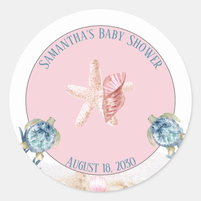 Adesivo Corte debaixo do Chá de fraldas do mar (Frente)